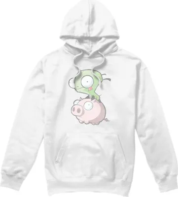 Produktbild von Invader Zim - Kapuzenpullover für Herren TV8898 (XL) (Weiß)