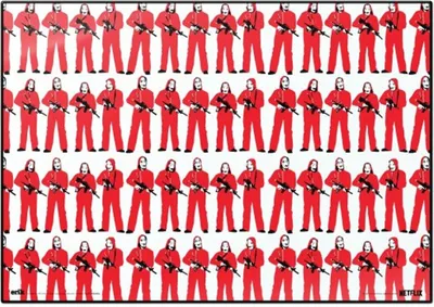 Produktbild von Haus des Geldes - Figuren - Schreibtischunterlage ca. 35x50 cm, abwischbar