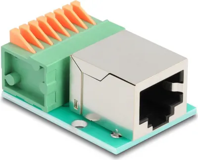 Obrázek produktu pro DELOCK  RJ45 Buchse zu Terminalblock mit Drucktaster Cat.5e