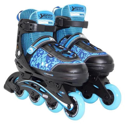 Produktbild von Best Sporting Inline Skates Größe verstellbar, ABEC 5 Carbon, blau pink