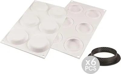 Obrázek produktu pro Set silikonová forma Chablon kulatý + formičky 6x 50ml