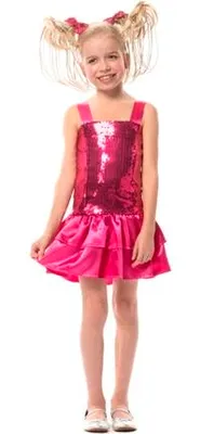 Produktbild von Pailletten-Kleid pink, Größe:164