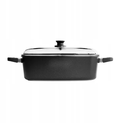 Zdjęcie produktu dla Brytfanna AMT Gastroguss z nieprzywierającą powłoką z pokrywką 40x24cm BEZ INDUKCJI