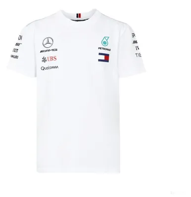 Produktbild von 2018, Weiß, Mercedes Rundhals Kinder Team T-shirt 104