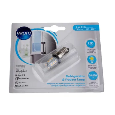 Produktbild von Wpro - Led Lampe Für Kühlschrank - 1W - E14 -T25 - 484000008964