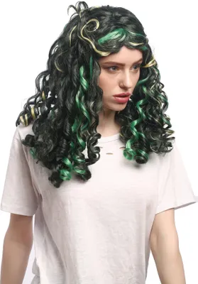 Produktbild von WIG ME UP Perücke Locken Renaissance Grün-Mix Blonde Strähnen 91200-ZA97A-ZA96