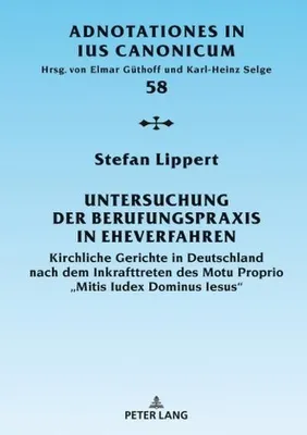 Produktbild von Untersuchung der Berufungspraxis in Eheverfahren