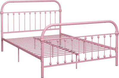 Obrázek produktu pro vidaXL Postelový rošt růžový kov 160x200 cm