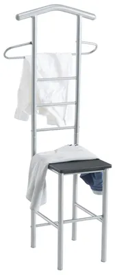 Produktbild von Herrendiener Stummer Diener Kleiderständer JIVO, in schwarz,121 cm, Garderobe mit Hosenbügel
