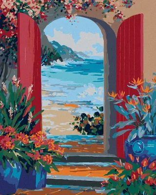 Produktbild von Zuty - Malen nach Zahlen - VOM GARTEN ZUM STRAND, 40x50 cm, ohne Keilrahmen