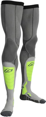Image de Chaussettes de motocross Acerbis X-Leg Vented Pro, gris/jaune, 2XL