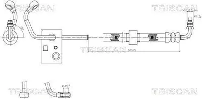 Produktbild von TRISCAN 8516 23008 Servoleitung passend für MERCEDES-BENZ E-Klasse Limousine (W210) von Hydraulikpumpe nach Lenkgetriebe