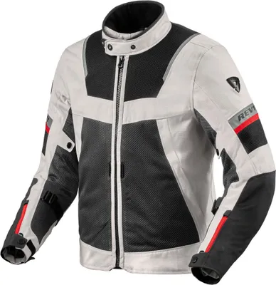 Image de Veste textile imperméable Revit Tornado 4 H2O pour moto, argent/noir, 2XL