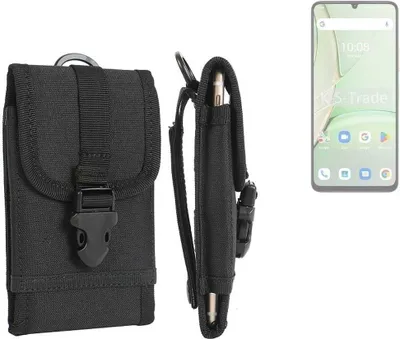Produktbild von K-S-Trade Holster Handy Hülle kompatibel mit UMIDIGI G9C Holster Handytasche Gürtel Tasche Schutz Hülle Robust Outdoor schwarz