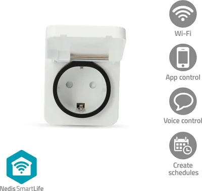 Obrázek produktu pro SmartLife Smart Plug | Wi-Fi | IP44 | 3680 W | Zástrčka s uzemňovacím kontaktem | -25 - 55 °C | Android™ / IOS | Šedá / Bílá | 1 ks
