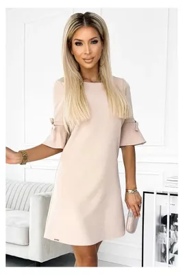 Produktbild von Kleid NUMOCO NEVA 217-7 BEIGE Größe: M