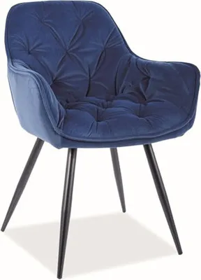 Produktbild von Esszimmerstuhl Küchenstuhl Set Cherry marineblau 4er Set