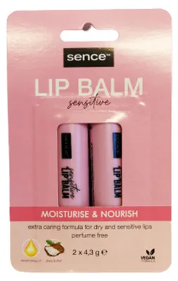 Productafbeelding van Sence Beauty Sensitive Lipbalsem Duo (2 stuks)