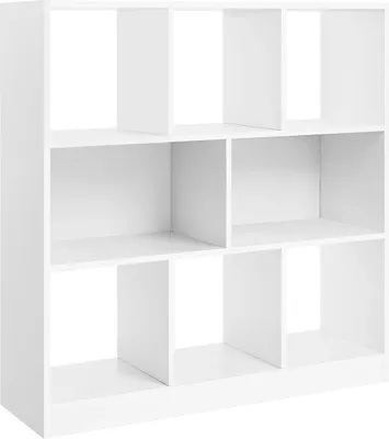 Produktbild von Bücherregal mit 8 Fächern, weiß