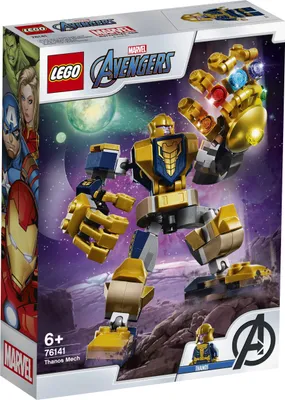 Zdjęcie produktu dla LEGO Marvel Super Heroes Marvel Avengers Thanos Mech Figure Set, Zestaw do budowania, 6 lat(a), 152 szt., 144 g