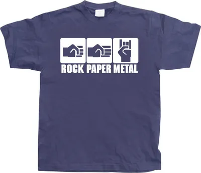 Produktbild von Rock-Paper-Metal - X-Large - Navy