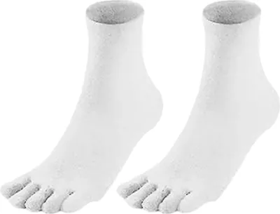 Produktbild von Paar Zehensocken Herbst/Winter, feuchtigkeitsableitend, atmungsaktiv, Fußgewölbeunterstützung, rutschfest, für Herren und Damen, sportlich, zum Laufen, Baumwolle, Fünf-Finger-Socken