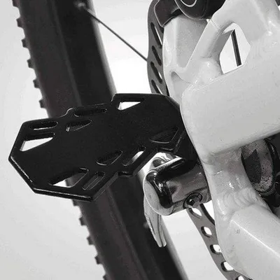 Produktbild von Fahrradpassagiervorlagen Schwarz Eisen 2Stk Bergterrain Rückpedalpassagiervorlagen Anti-Abschleppvorlage Mit 5mm Loch