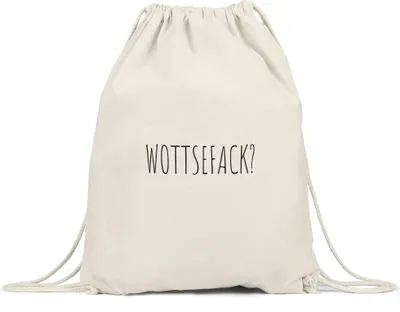 Produktbild von Wottsefack WTF Turnbeutel Geschenk Humor Büro Mitarbeiter Chef Kollegen