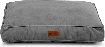 Produktbild von Hundebett High Cloud – Exklusive Hundeliege aus hochwertigem Stoff, langlebiges Hundekissen für höchsten Komfort (XL-110x90, Hellgrau)