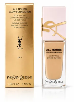 Immagine prodotto di Yves Saint Laurent Fondotinta Yves Saint Laurent All Hours Glow Fondotinta MC5 25ml, productTiles.product.images.aiGenerated