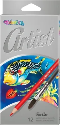Zdjęcie produktu dla Kredki akwarelowe ARTIST 12 kolorów Colorino