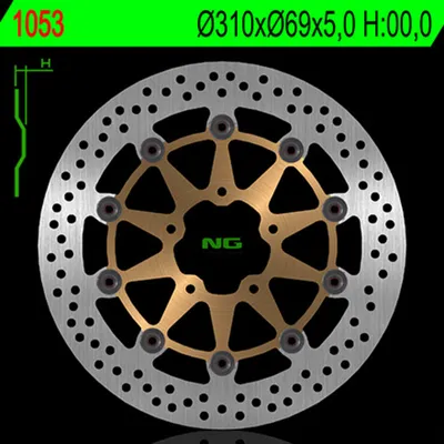 Image de NG BRAKES Bremsscheibe schwimmend rund