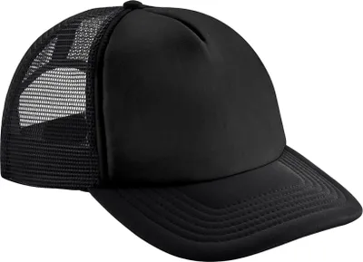 Image de Beechfield - Casquette Trucker Snapback pour enfants PC6924 (taille unique) (Noir)
