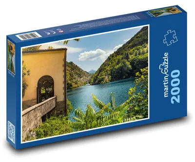 Produktbild von Puzzle 2000 Kirche am See - martinpuzzle