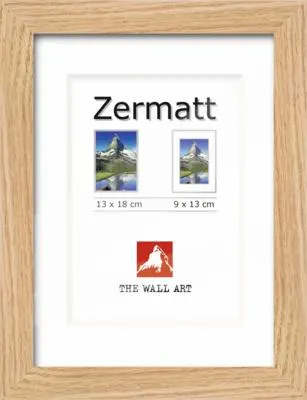 Produktbild von Portraitrahmen MDF Zermatt Eiche-Optik 13x18 cm