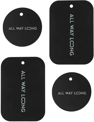 Produktbild von Metallplatte für Handyhalterung – Für magnetische Auto-Handyhalter – Selbstklebend – Set mit 4 Stück