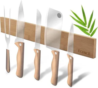 Produktbild von Famanu Messerhalter Magnetisch - Messenblock aus Bambus
