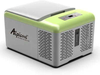 Produktbild von Kühlbox, 9 Liter, 12 V, Mini-Kühlbox, elektrischer Kompressor, Kühlbox, klein, tragbar, geeignet für Camping, Auto, LKW, Boot, Wohnmobil, mit USB-Anschluss
