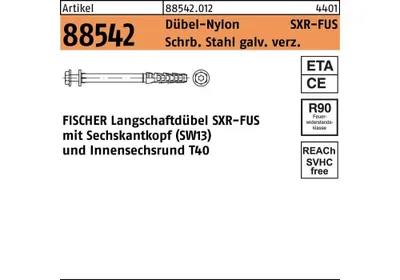 Produktbild von Fischer 46329 Schraubanker / Dübel 50 St. Schraub- und Dübelsatz 60 mm