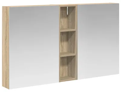 Immagine prodotto di Set di Armadi da Bagno con lo scaffale 3 pcs 120 x 14,5 x 70 cm