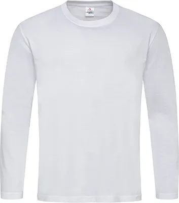 Obrázek produktu pro Stedman ST2500 | Klasické pánské tričko s dlouhým rukávem - barva: bílá - velikost: 3XL