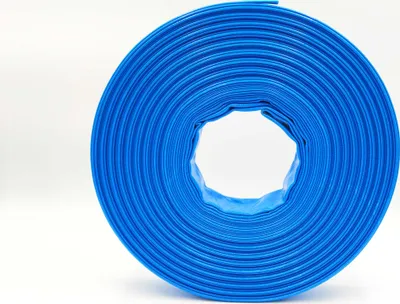 Produktbild von 1 Zoll | 25 mm - 40 Meter - PVC Flachschlauch - Bauschlauch - Industrieschlauch - blau