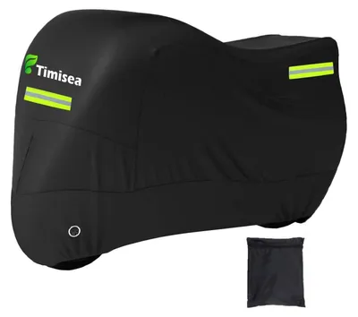 Produktbild von Motorrad Abdeckplane wasserdicht Winterfest Reflektionsstreifen Schwarz 245x105x125cm