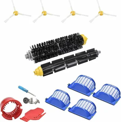 Produktbild von JoyBros Zubehör Ersatz-Set für iRobot Roomba 675 676 692 677 Seitenbürste Filter Kehrwalze Rumba Besen Ersatzteile thsinde