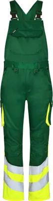 Produktbild von F. Engel Safety Light Latzhose, Green/Hivis yellow, Gr. 54