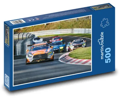 Produktbild von Puzzle 500 Rennwagen auf der Rennstrecke - martinpuzzle