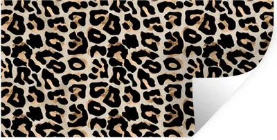 Produktbild von MuchoWow® Wandtattoo Wandsticker Wandaufkleber Pantherdruck - Muster - Luxus 120x60 cm Selbstklebend und Repositionierbar - Sticker - Dekorfolie