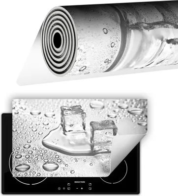 Produktbild von Herdabdeckplatte abdeckung Glaskeramikkochfeld abdeckplatte 90x52 cm Anti Rutsch Matte Aufrollbar, Eiswürfel