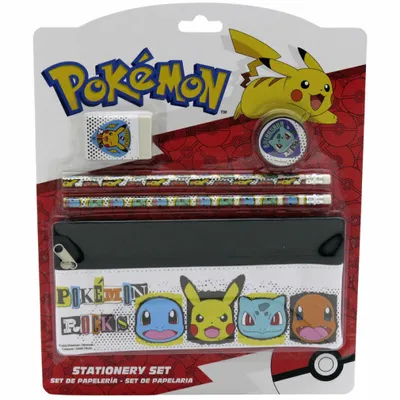 Obrázek produktu pro Sada školních potřeb Pokémon s penálem, 5dílná