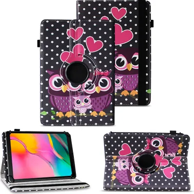 Produktbild von Tablet Tasche für Samsung Galaxy Tab A 10.1 2019 Hülle Schutzhülle 360° DrehbarFarben:Motiv 4
